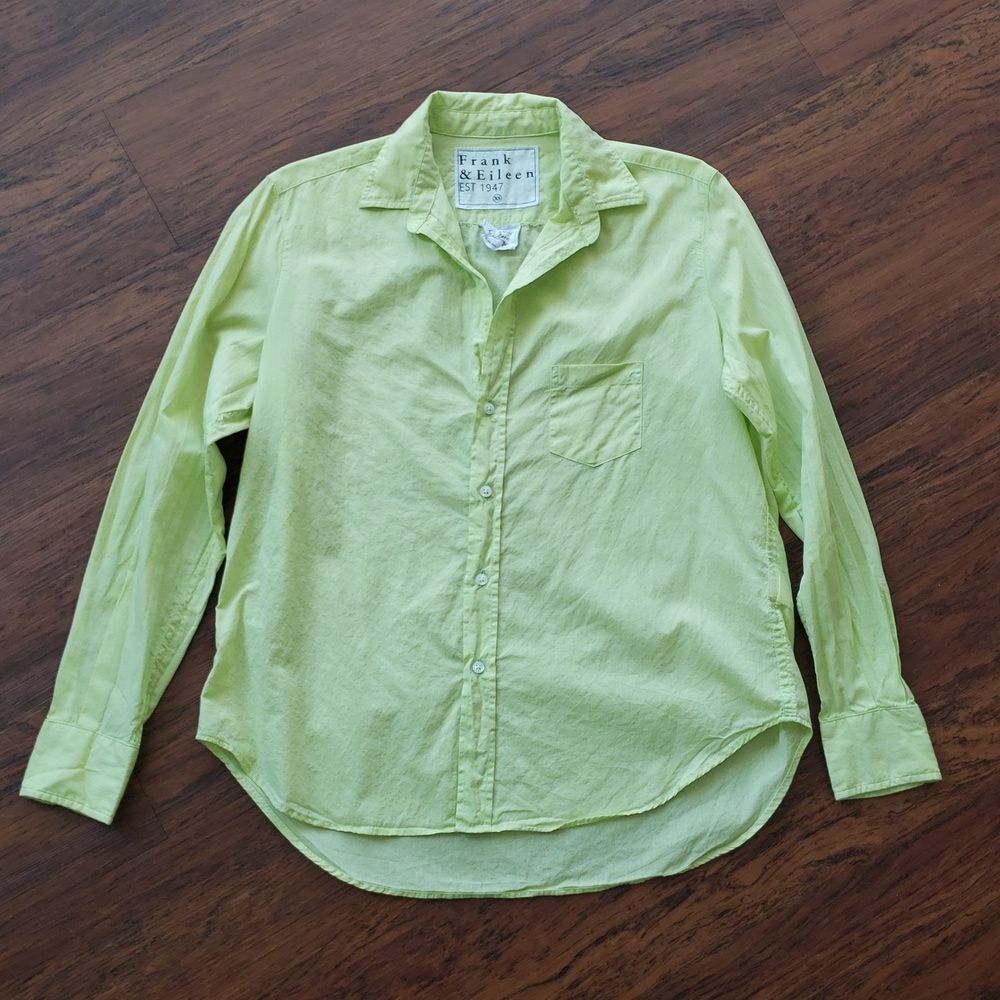 Frank & Eileen Soft Lime Size XS Quirky Chic Casual Hipster Feminine Festival